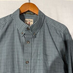 RedHead Men's Green Plaid Shirt Size XL